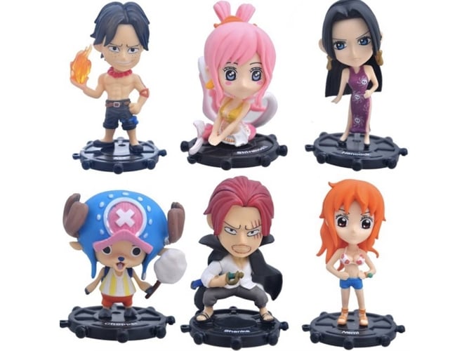 Figuras EASTVAPS One Piece Ace Luffy Nami (6 Piezas)