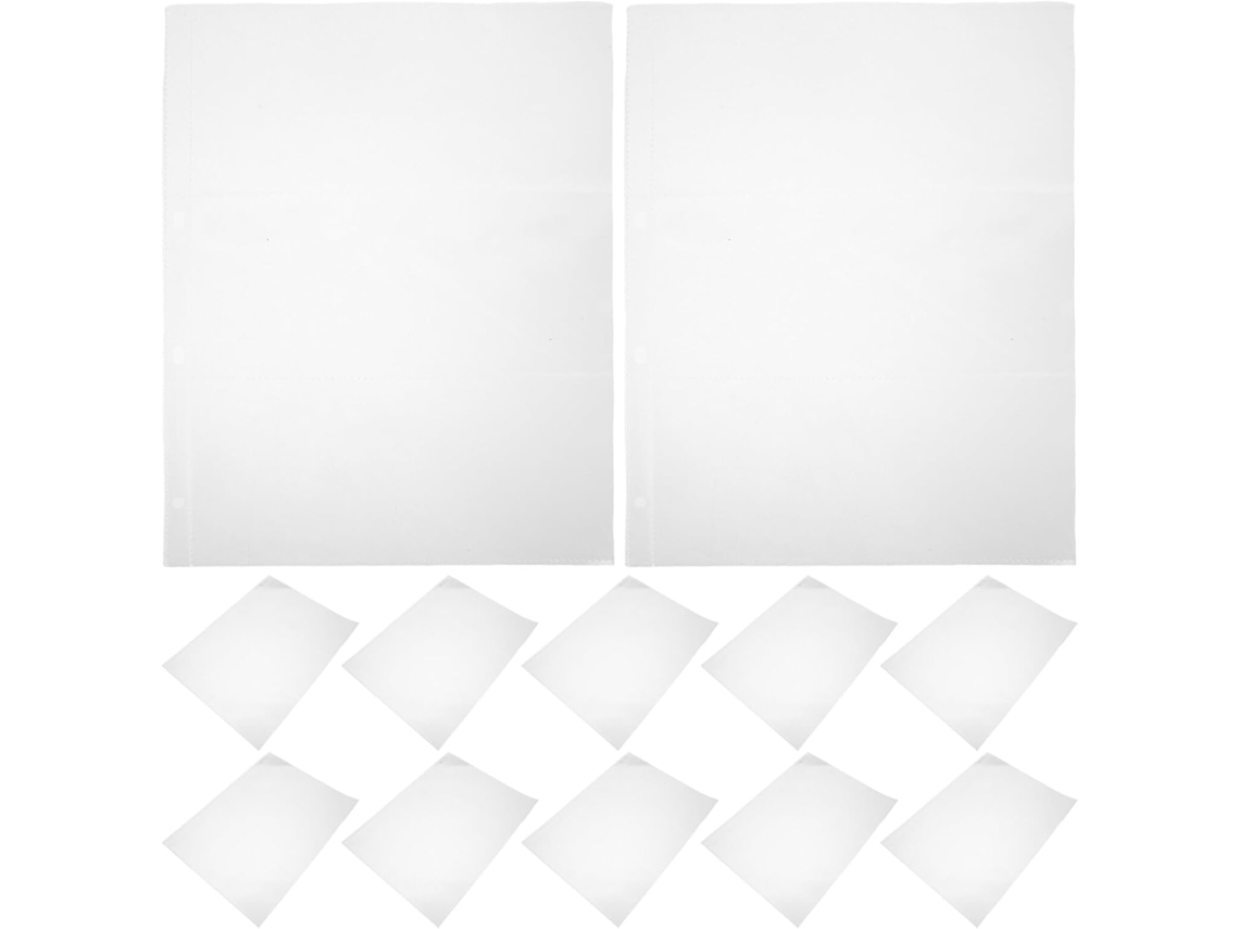 40 Hojas Sueltas Transparentes De Doble Cara Para Archivadores Y Álbumes.