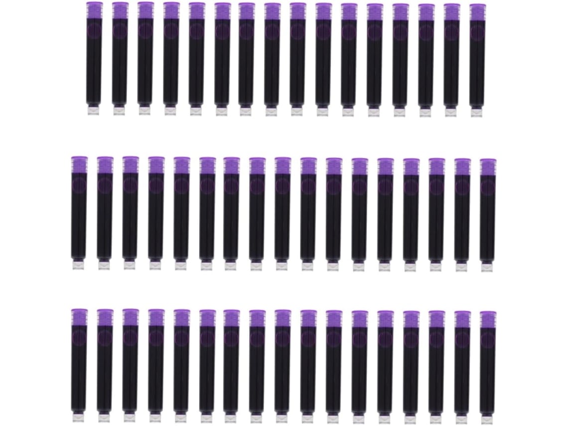 Recambio De Tinta Violeta Para Plumas Estilográficas, 150 Unidades, Tinta Borrable.