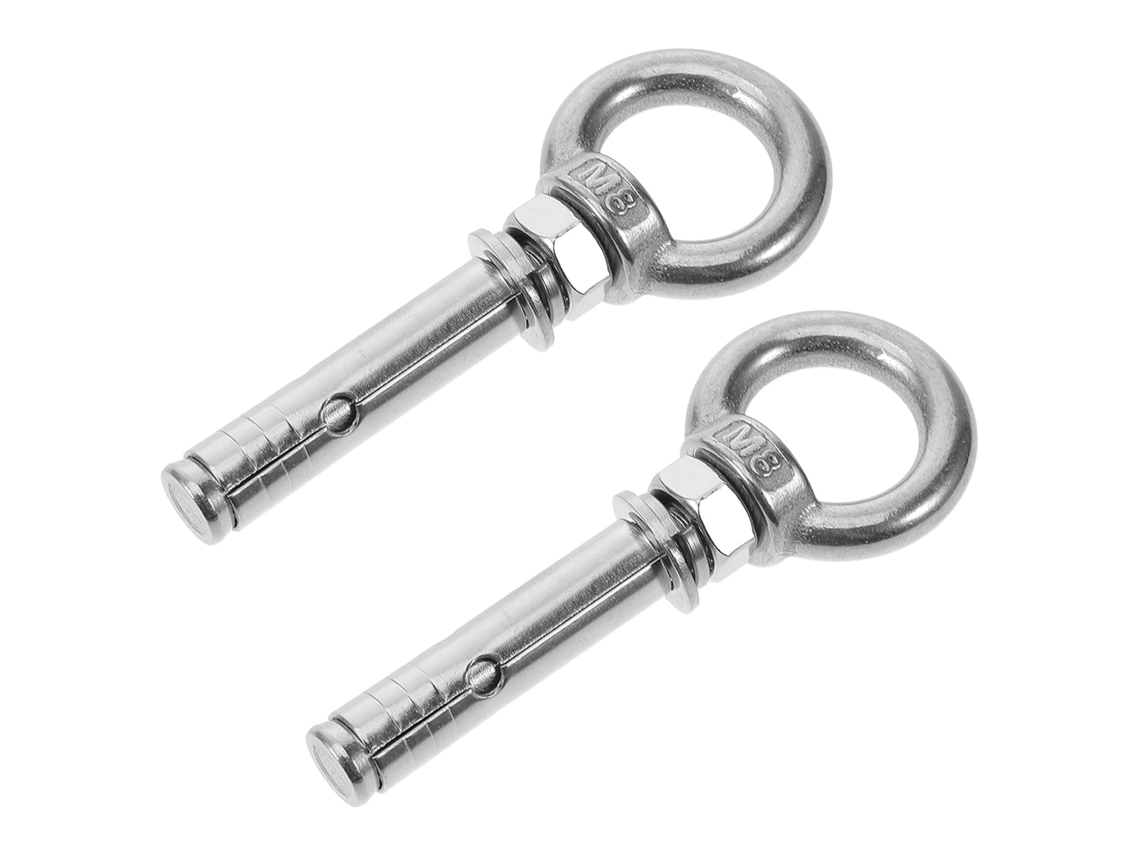 Pernos Ojo Acero Inoxidable Suspensión Elevación, 2 Piezas