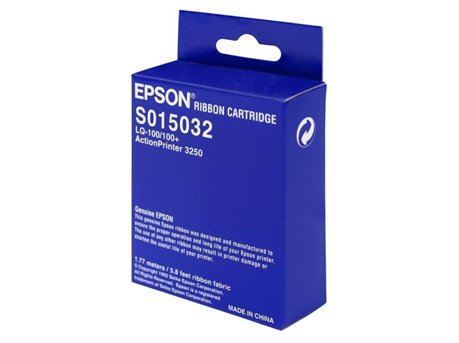 Cinta Impresora EPSON C13S015032 Negra - para LQ 100, 100+