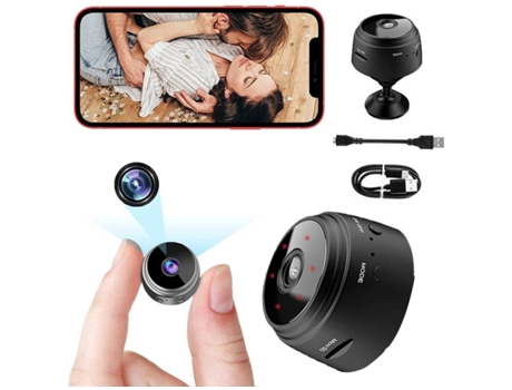 Mini Cámara Spy ENKERS HD Negro (9128607420586)