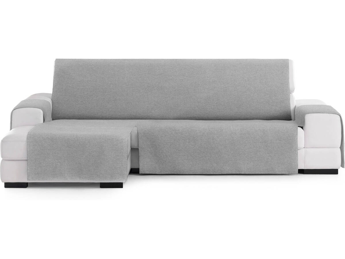 Funda de Chaise Longue Izquierda EYSA Extra Prática Premium Valeria Tejido Elástico (305 x 80 x 220 cm - Poliéster y Algodón - Gris)