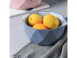 Cesta de escurrido de plástico grande, multifuncional y con doble ventilación para uso doméstico, ideal para lavar frutas y verduras.