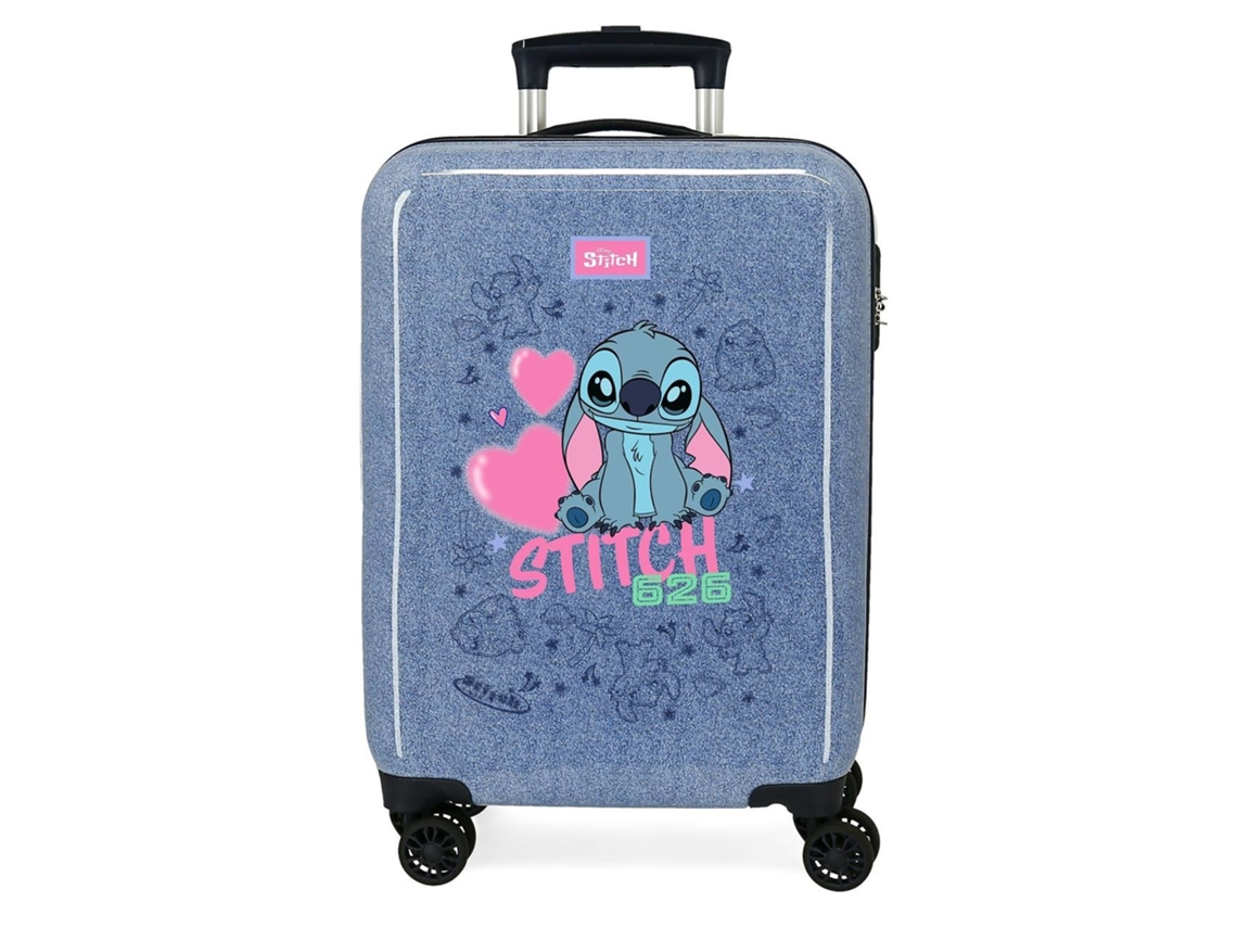 Maleta vaquera de Disney Stitch Hearts (55 x 38 x 20 cm - 35 l)