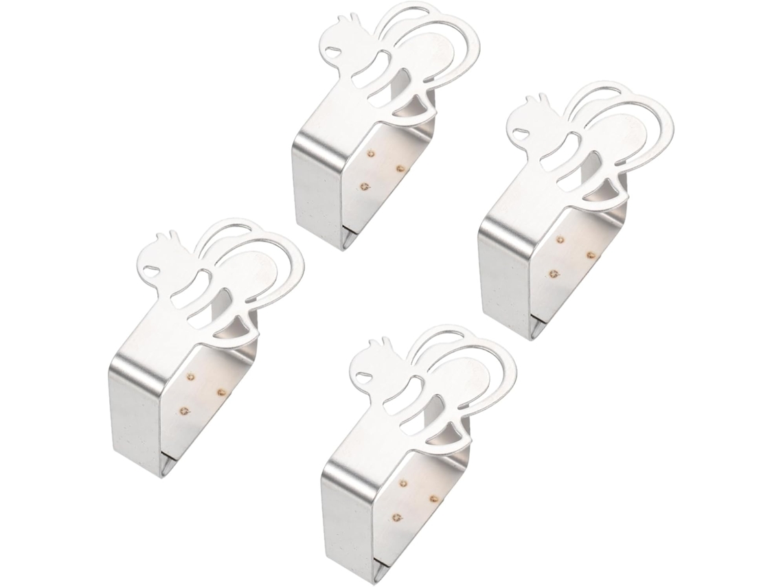 Clips De Acero Inoxidable Para Sujetar Manteles (4 Unidades)
