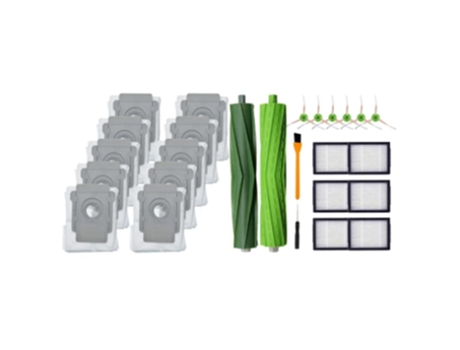 Sacos de vácuo 26pcs para irobot roomba i7 e5 e6 rolo escova lateral filtro