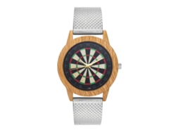 Reloj De Cuarzo Con Correa De Silicona Unisex Moda Dial Redondo Reloj De Pulsera (plata)