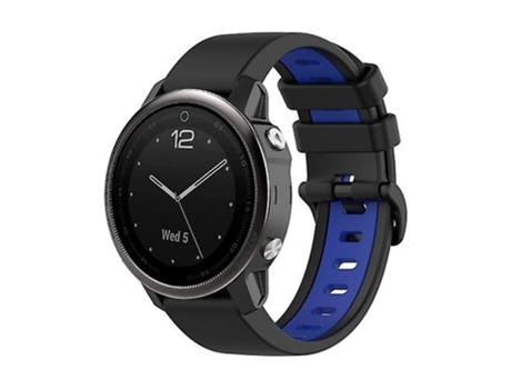 Correa Smartwatch Para Garmin Fenix 5S 22Mm Negro-Azul VENISYMLIS