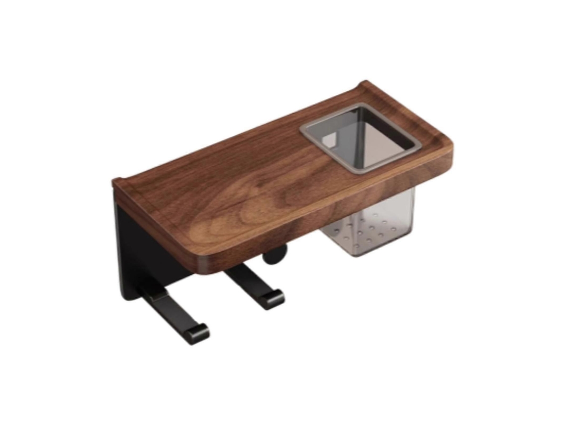 Soporte de pared para secador de pelo, organizador para salón de belleza, baño y armario del hogar. GOKOCO