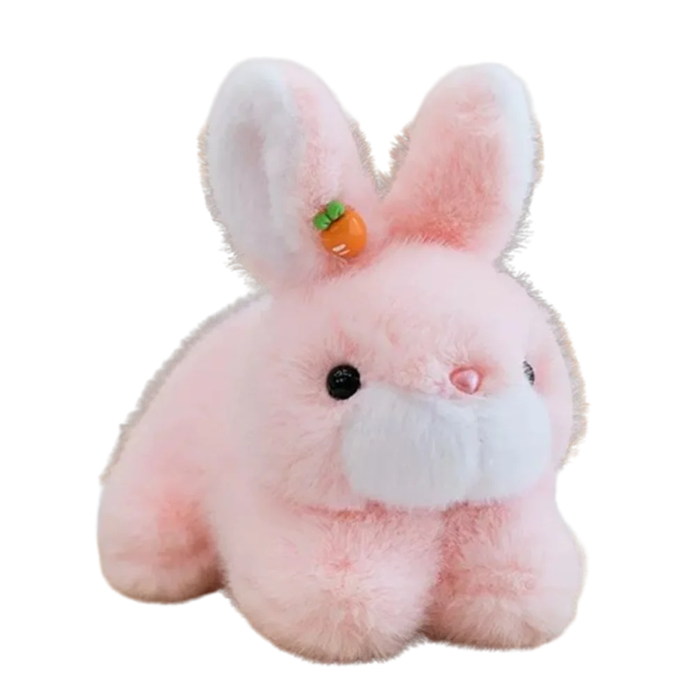 Almohada de peluche creativa con orejas grandes MDUG (rosa)