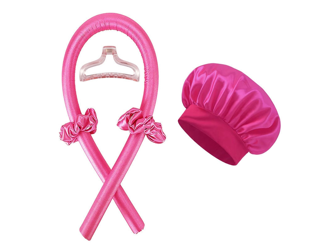 Gorro De Seda Para Dormir Sin Calor Con Accesorios Para Rizar El Cabello Que Elimina El Encrespamiento Y Crea Ondas Suaves Y Naturales Duran