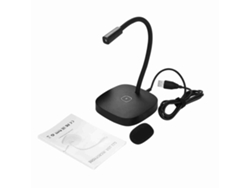 Micrófono Usb Omnidireccional De 360° Para Pc Y Portátil. Plug Play Para Reuniones, Grabaciones Y Juegos.
