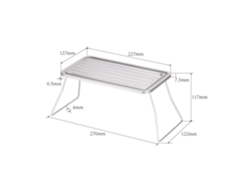 Parrilla Plegable Portátil De Titanio Tomshoo Para Camping, Senderismo, Picnic, Barbacoa De Mesa, Mini Y Ligera.