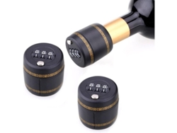 Candado De Combinación Para Botella De Vino, 2 Unidades, Candado Con Código Y Contraseña, Tapón De Botella