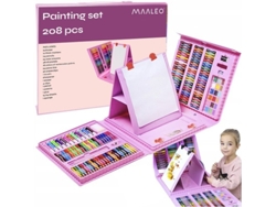 Conjunto de pintura 208 piezas en un maletín MAALEO