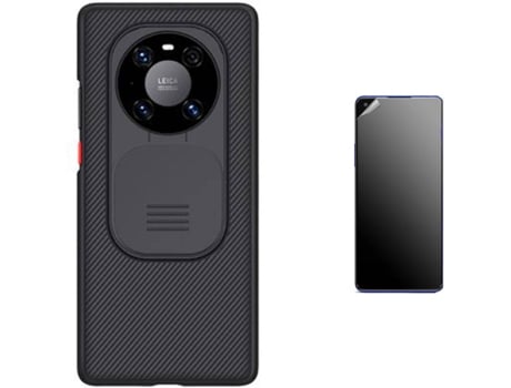 Kit Carcasa Y Protector Huawei Mate 40 Pro Ultimatte Nillkin Camshield Negro