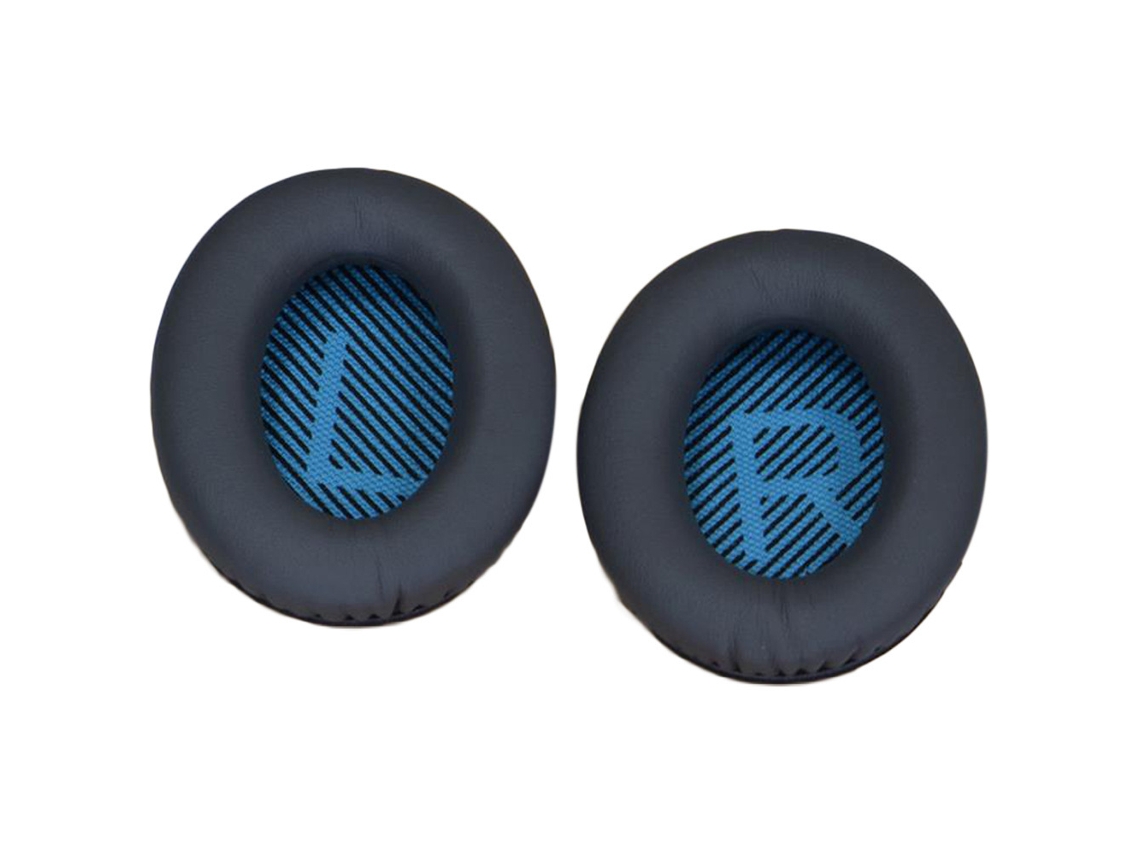 Almohadillas para auriculares Bose QC-15, esponja suave, gris oscuro.