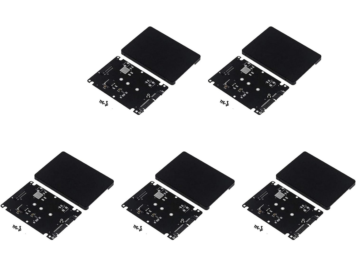 Tarjeta Adaptadora 5x M.2 Ngff A Ssd/msata De 2,5 Pulgadas (clave B Para Pc M2 + M