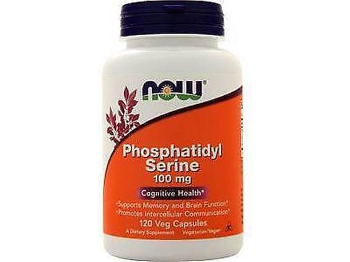 Complemento Alimentar NOW Fosfatidilserina Com Colina E Inositol (120 cápsulas vegetais)