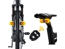 Luz Trasera Para Bicicleta Con Intermitente, Recargable Por Usb, Control Remoto Inalámbrico Para Mayor Seguridad Durante El Ciclismo Nocturno.