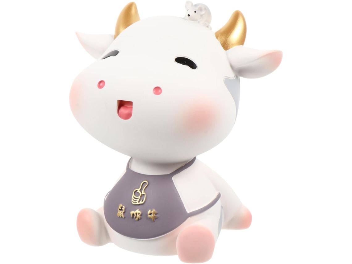 Hucha Con Forma De Vaca Para Niños Y Niñas, Hucha Decorativa De Dibujos Animados.