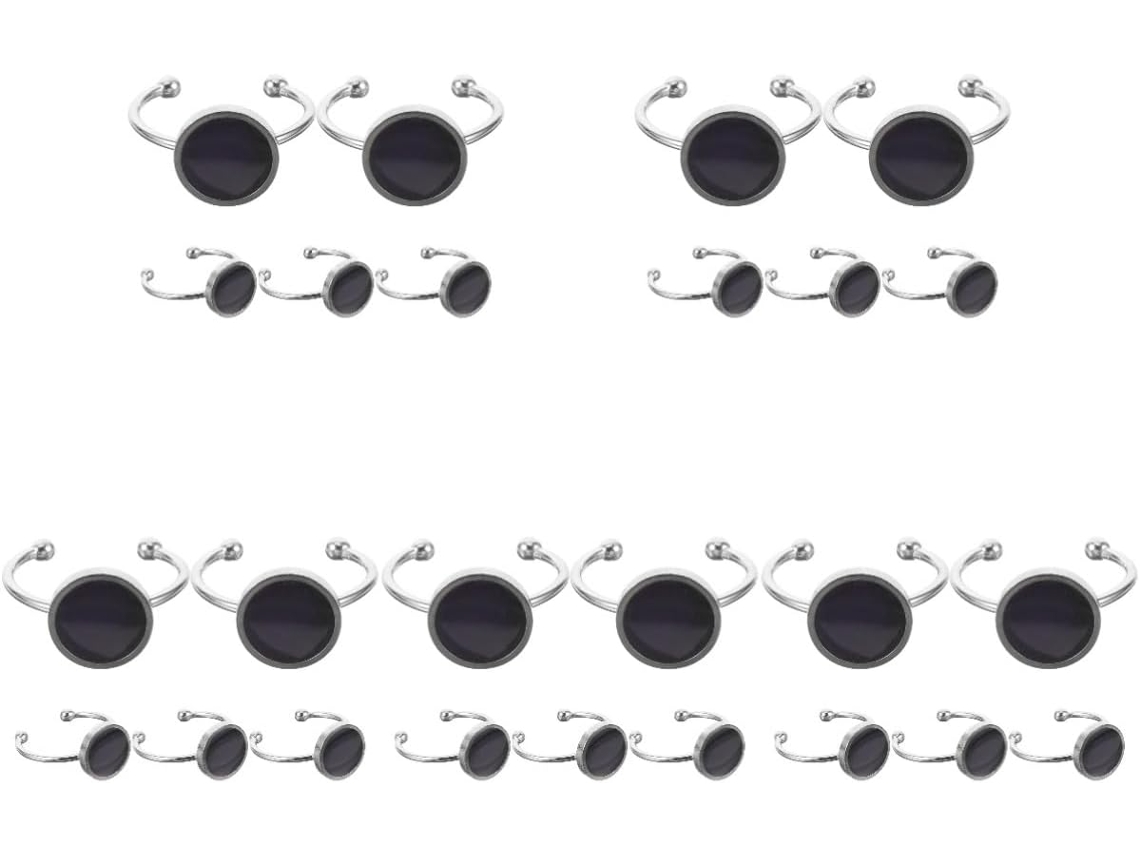 Nuobesty 5 S De Anillos Que Cambian De Color Según El Estado De Ánimo Para Mujer, Anillos Chapados Para Mujer, Pulsera, Cadena De Mano, Baratija
