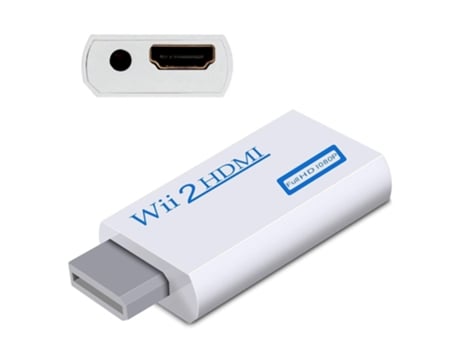 Adaptador de Nintendo Wii a HDMI - Full HD 1080p Blanco