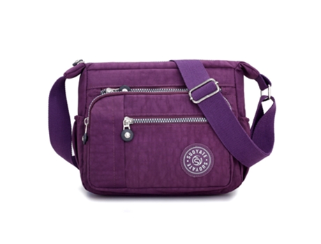 Bolso Bandolera De Mujer Con Múltiples Bolsillos, Bolso Pequeño Casual De Hombro De Gran Capacidad, Morado ZMDECQNA