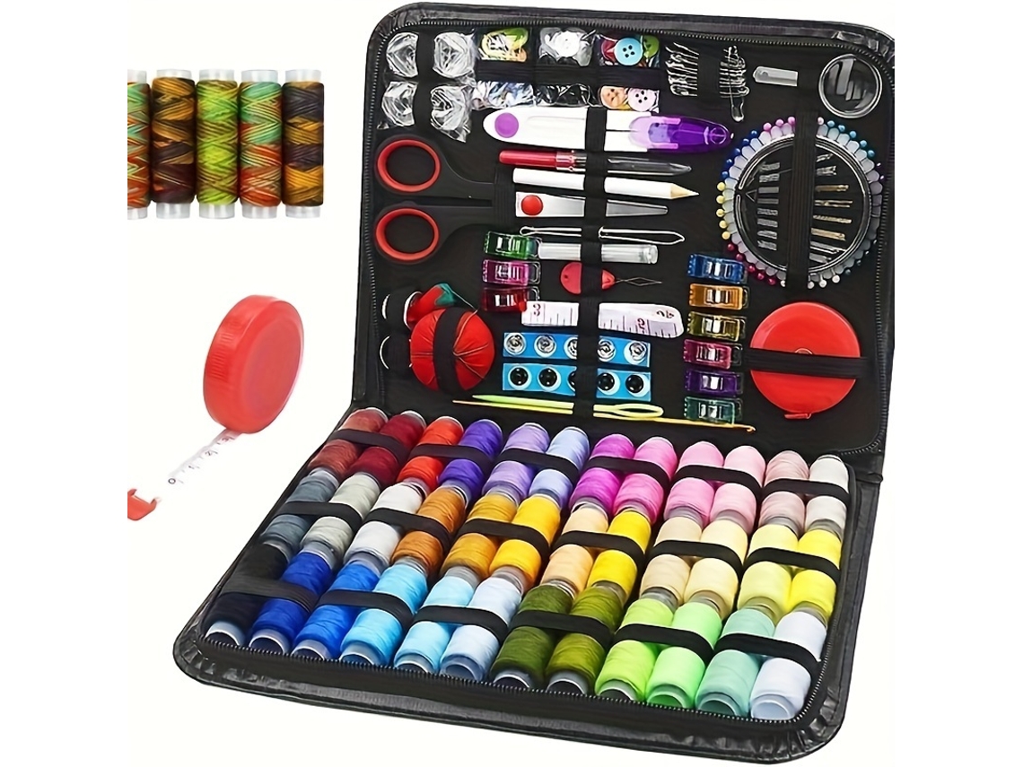 Kit de accesorios de costura portátil Gertiz de 229 piezas para principiantes