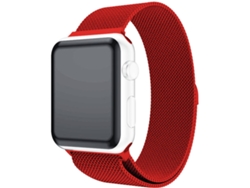Bracelete Para Milanese Loop Apple Watch Series 7 41Mm Vermelho