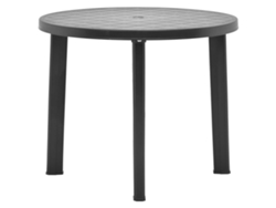 Mesa de jardín LOVELY HOME de plástico antracita (89 cm)
