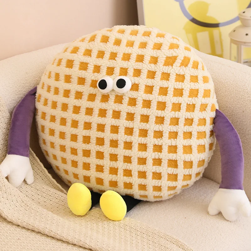 (amarillo, 45 Cm) Almohada De Peluche Con Forma De Monstruo De Ojos Grandes Para Adultos, Cojín Para Sofá, Almohada De Peluche Creativa