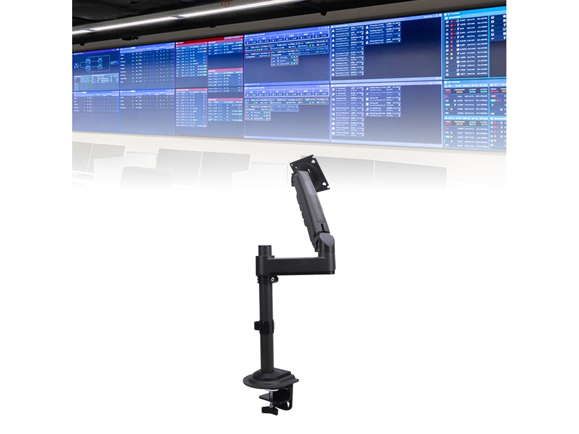 Soporte para un solo monitor (ajustable, soporta hasta 9 kg)