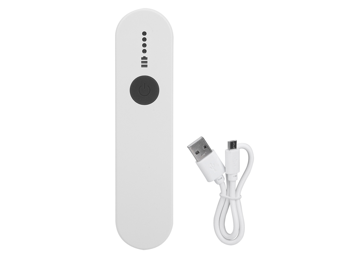 2026-lámpara Uv Portátil De Mano Led Uvc Para Eliminación De Ácaros Con Conexión Usb Para El Hogar Blanco