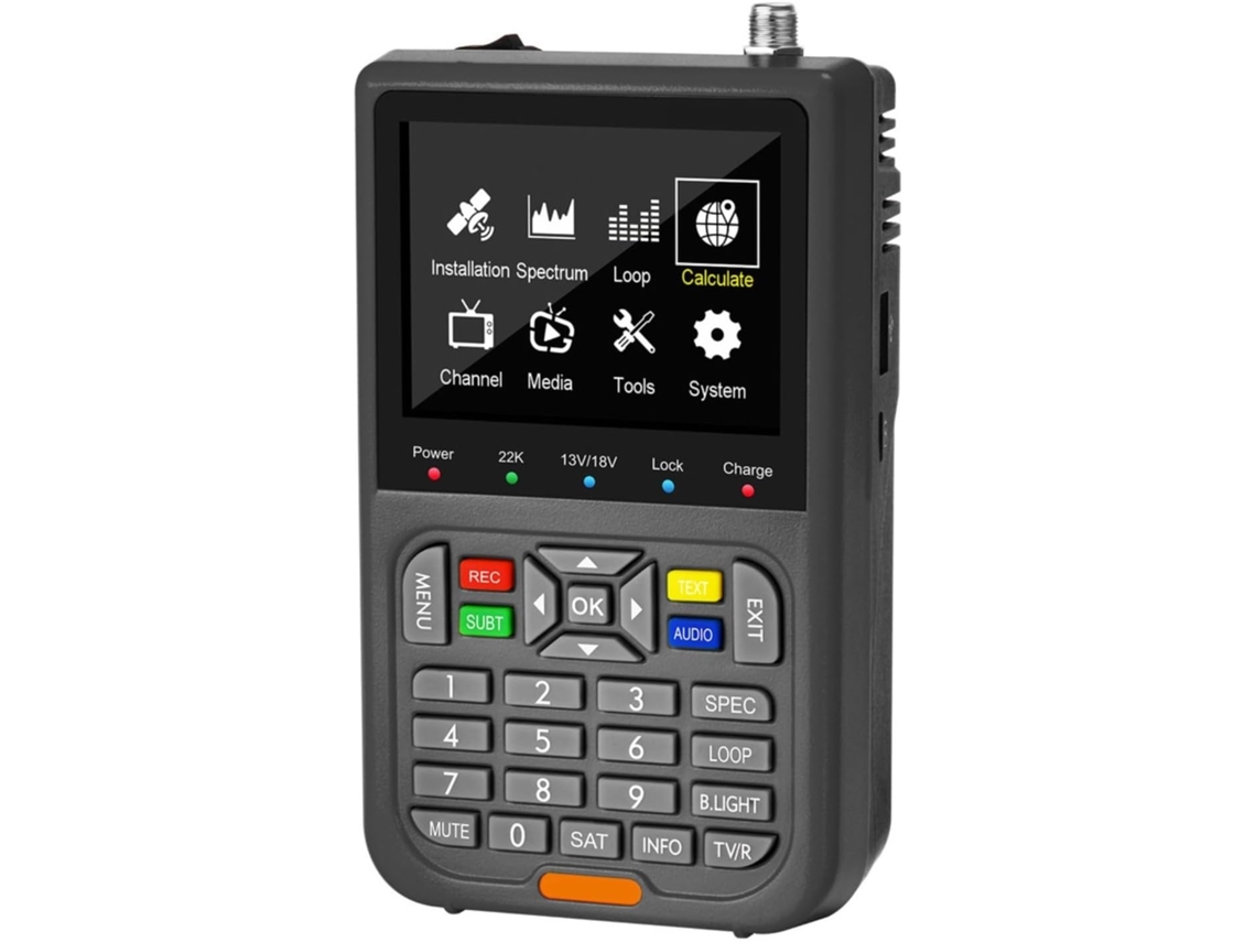 Contador De Satélites Con Pantalla Lcd De 35 Pulgadas, Dvb S2x/s2/s Mpeg 2/mpeg 4