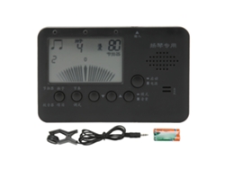 Afinador 3 En 1 Para Platillos, Metrónomo, Generador De Tono, Herramienta Con Pantalla Lcd Mt520y Negro