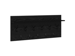 Maison Exclusive - Perchero De Pared Con Estante Roble Negro 100 X 40 X 12 Cm