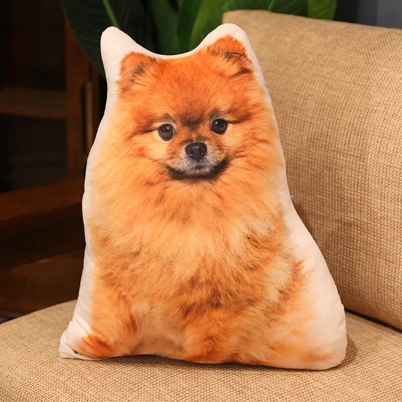 (pomerania 50cm) Almohada Para Adultos, Cojín, Cojín De Asiento, Cojín De Respaldo, Diseño Que Simula Un Gato Y Un Perro.