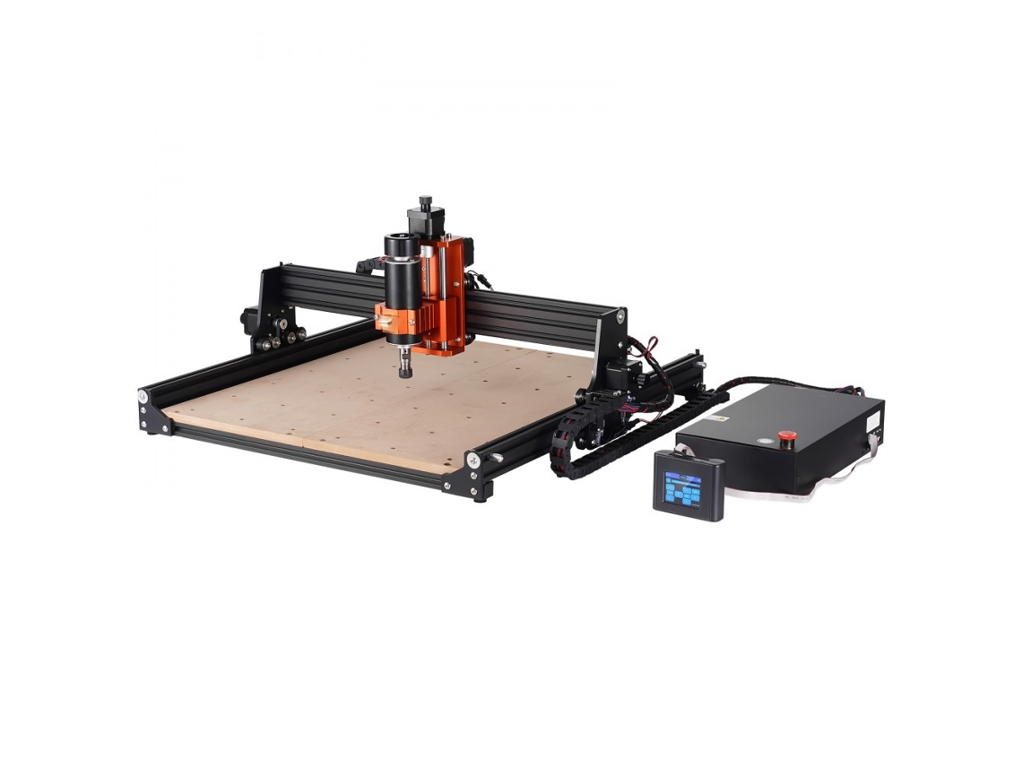 Máquina de grabado y fresado CNC de 300 W, 3 ejes, con área de trabajo de 400 x 400 x 60 mm, Tekmaquinas