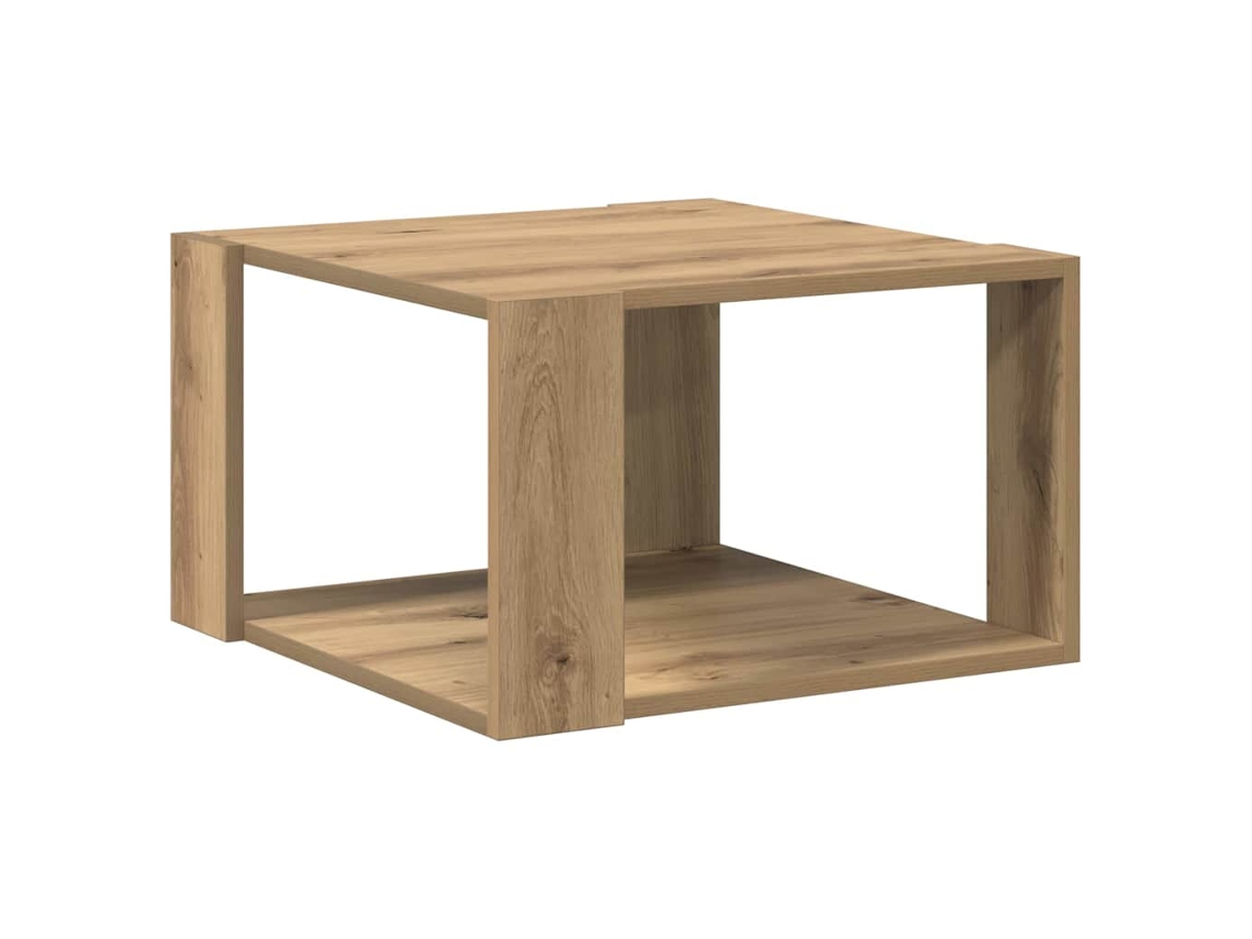 Mesa de centro de roble artesanal 51,5 x 51,5 x 30 cm MAISON EXCLUSIVE