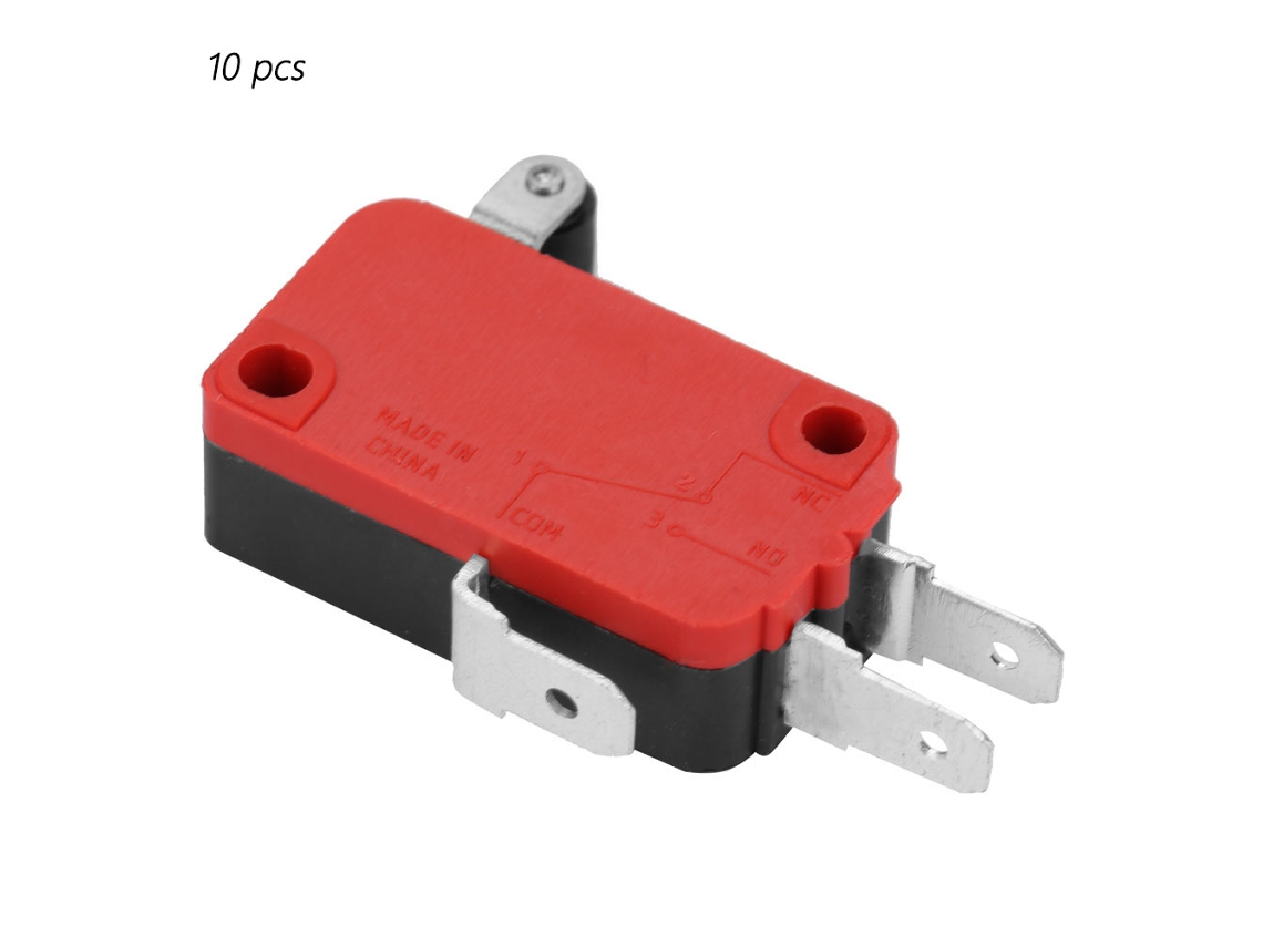 10pcs Interruptor De Límite Micro Momentáneo Snap Action 250vac 15a 250vdc 0.3a 125v 0.6a (bm-155-1c25)