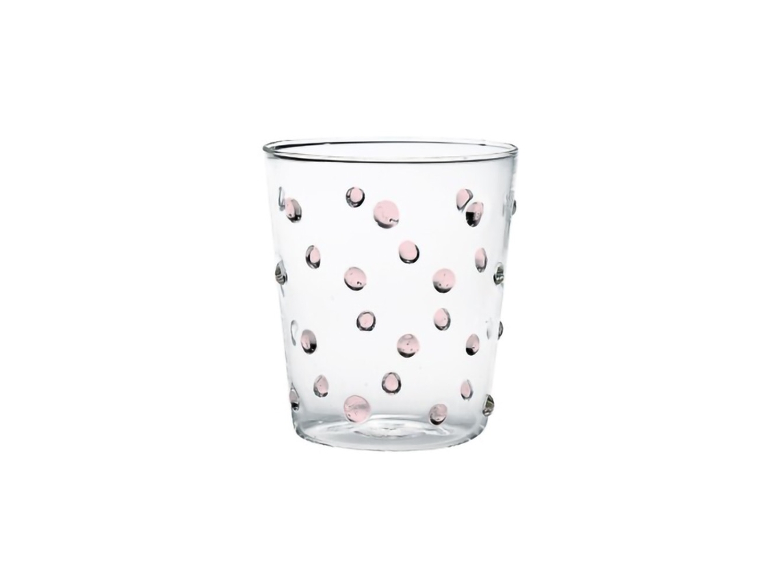 Vaso Zafferano Para Fiestas, Color Rosa, 45 Cl, Juego De 6 Piezas