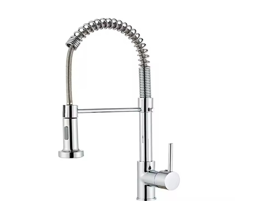 Grifo De Cocina Con Dos Caños, Grifo De Fregadero Giratorio 360°, Mezcla De Agua Caliente Y Fría.