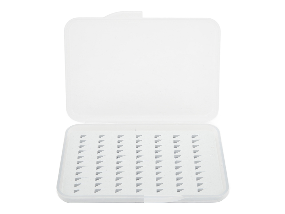 Caja De Anzuelos Para Pesca Con Mosca Impermeable Con Espuma Y Tapa Transparente Para Accesorios De Pesca