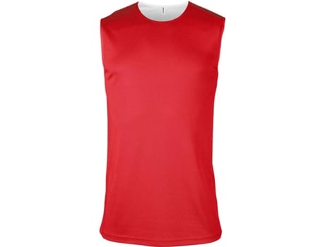 Camiseta de Hombre para Fitness PROACT Sin Mangas Rojo (3XL)