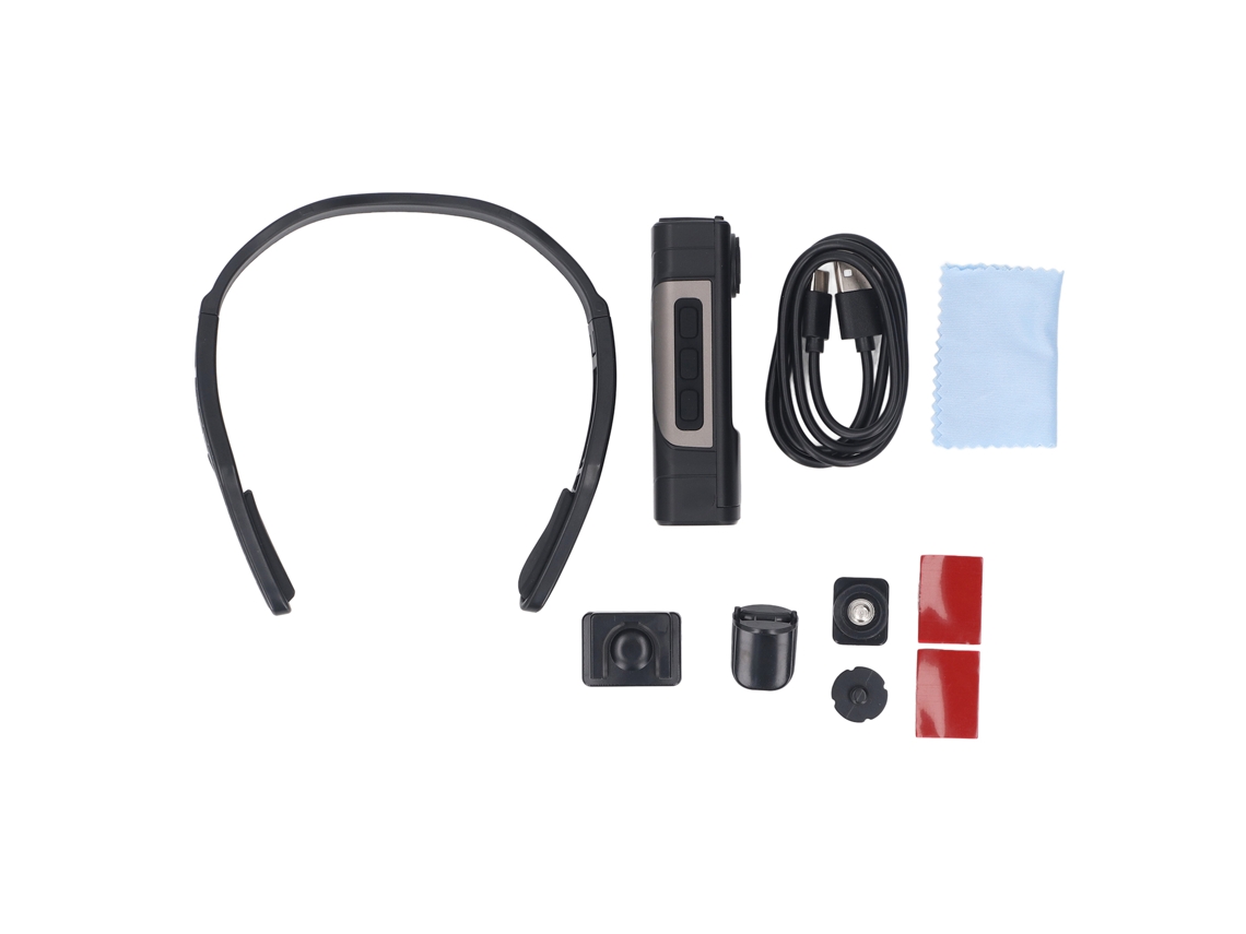 Diadema Multifuncional Inalámbrica 4k Hd Antivaho Con Cámara Para Ciclismo Y Actividades Al Aire Libre.