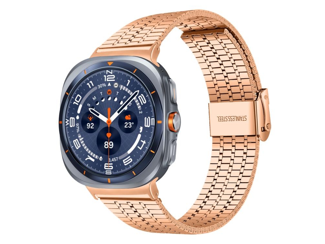 Pulsera para Samsung Galaxy Watch Ultra - Acero inoxidable con hebilla de 7 cuentas (47 mm)