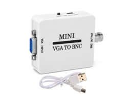 Adaptador Convertidor Vga A Bnc De Vídeo Hd Para Videoconferencias, Cine En Casa, Tv Y Ordenador.