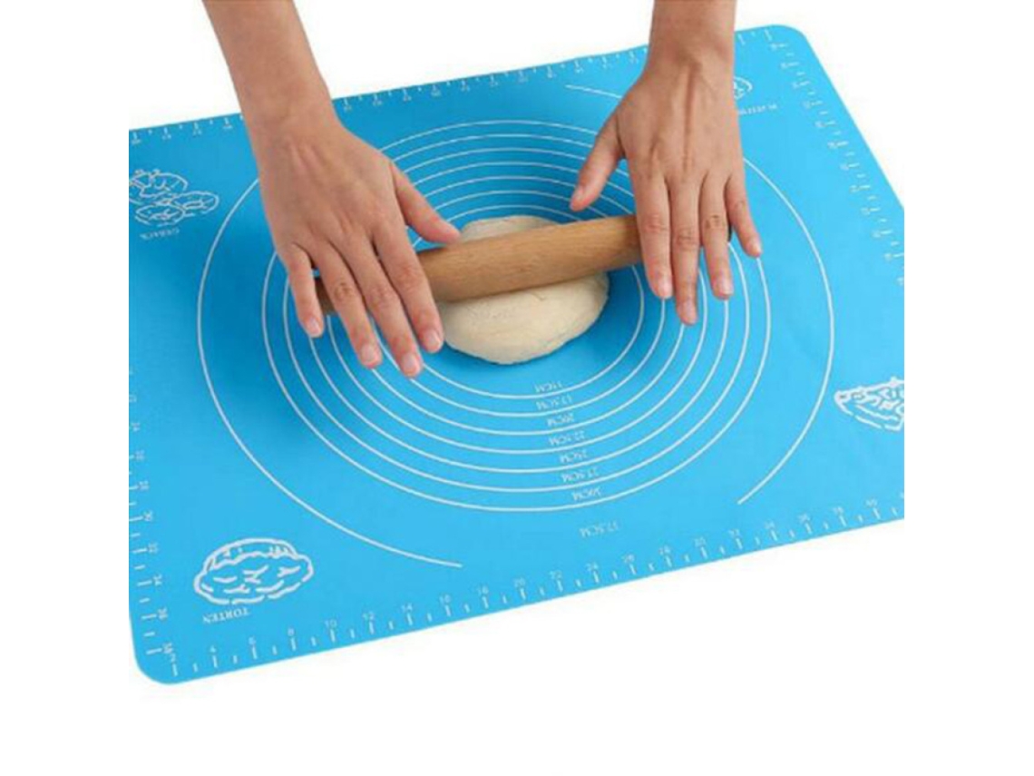MEOIRUERY Esterilla de silicona antiadherente para hornear, versátil, flexible y ligera, resistente al calor, ideal para amasar masa, hornear, fondant, masa de 